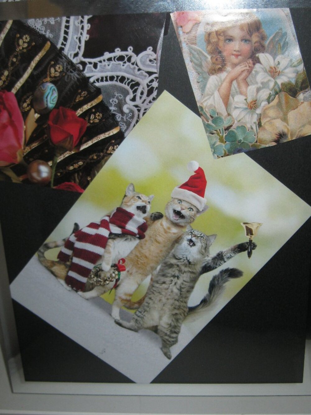BEAUTIFUL GLASS PICTURE FRAME W/BEVELED EDGE OUTER GLASS-FREE STANDING OR HANG